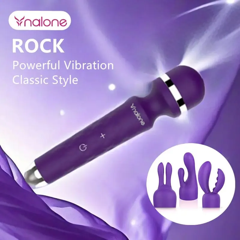 Nalone Rock Powerful Clitoris Vibrator USB Recharge Magic Wand AV Vibrator Massager Sexual Product Erotic Sex Toys for Women — image 2
