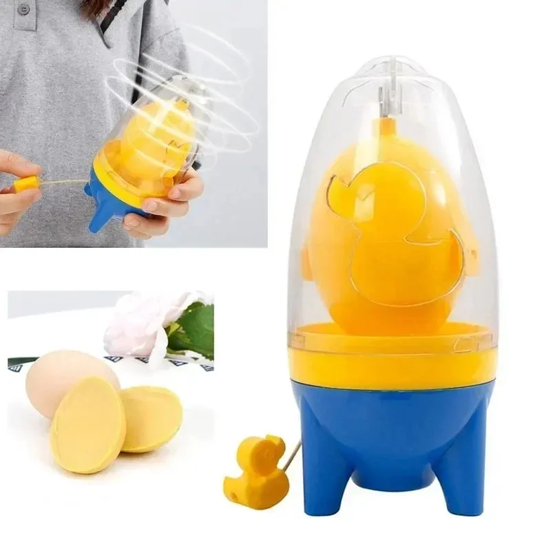 Gold Egg Separator for Home Use Manual Egg White Mixer Egg Puller Egg Blender Egg Shaker