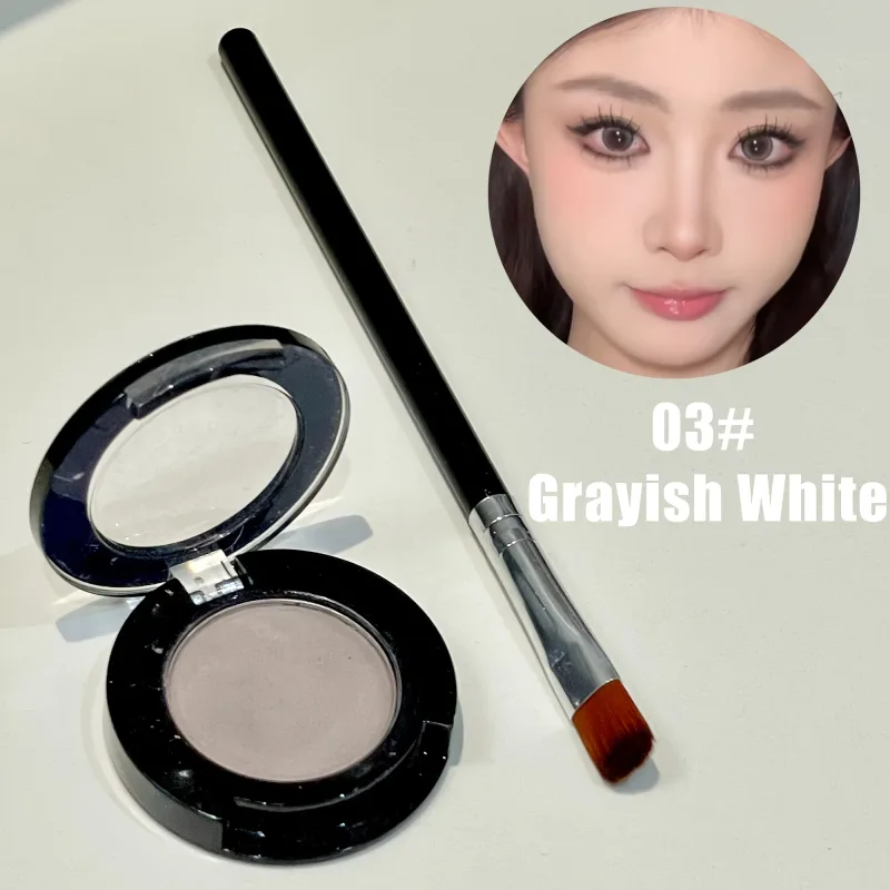Single Matte Eyeshadow with Brush Low Saturation Color under Eye Highlighting Multi Use Makeup Ideal for Holiday Gifting — image 9