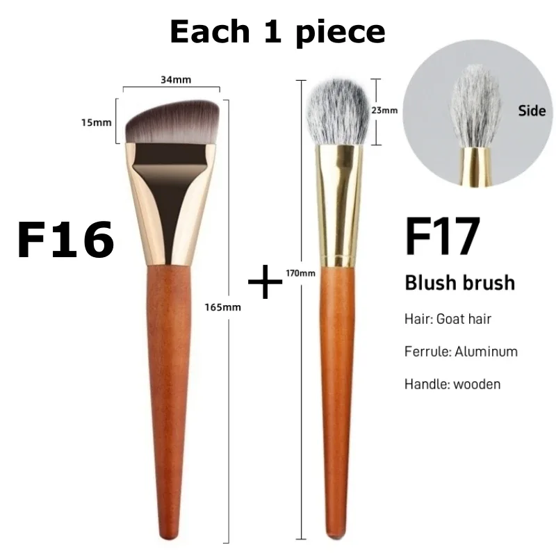 Ultra Thin Foundation Makeup Brushes Flat Top Angled Professional Face Contour Make Up Brush