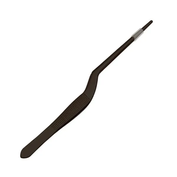 5.5-Inch Mini Kitchen Cooking Tweezers Stainless Steel Precision Plating Tongs Offset Tip for Food Styling Cake Decor — image 13