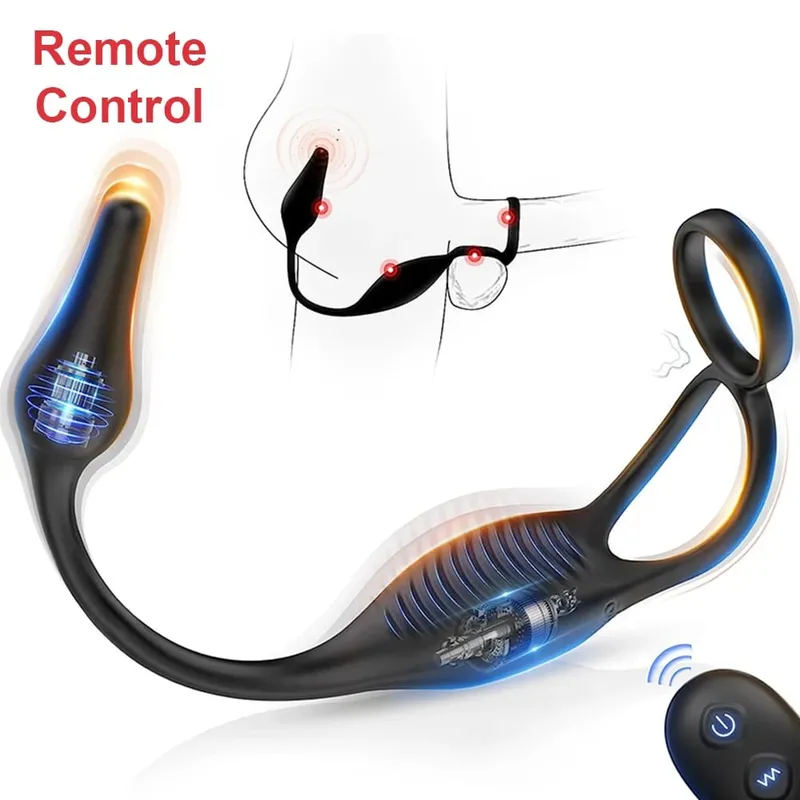 APP Control Vibrating Butt Plug Cock Ring for Men Prostate Massager for Gay Anal Vibrator Penis Ring Adult Sex Toy for Men — image 9