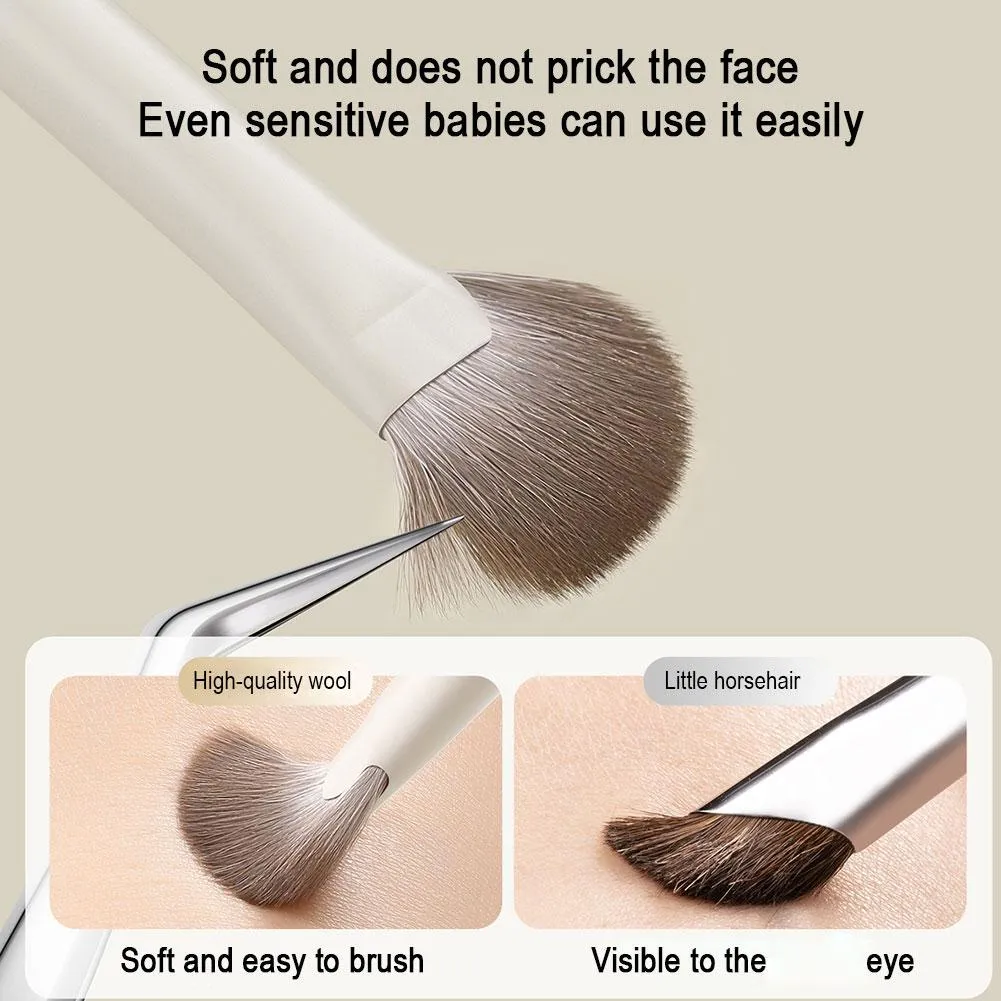 1Pcs Nose Contour Brush Professional Nose Shadow Brush Half Sector Contour Makeup Brush Natural Eyeshadow Smudge Makeup Brushes — image 5