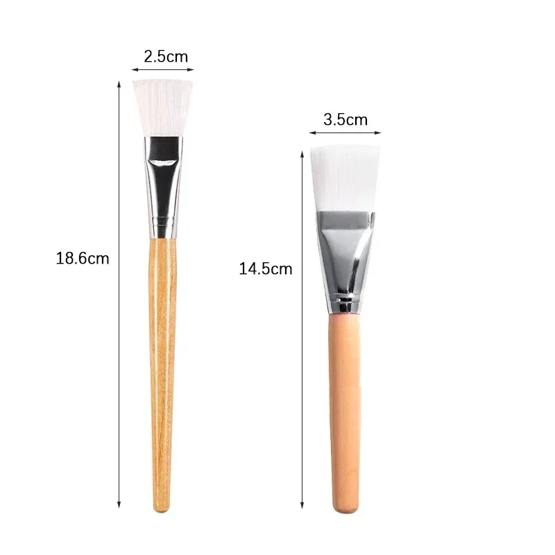 Professional Facial Face Mask Brushes Mud Mask Mixing Brush Skin Care Cosmetic Tool with Wooden Handle Women Facial Care Tool — image 6