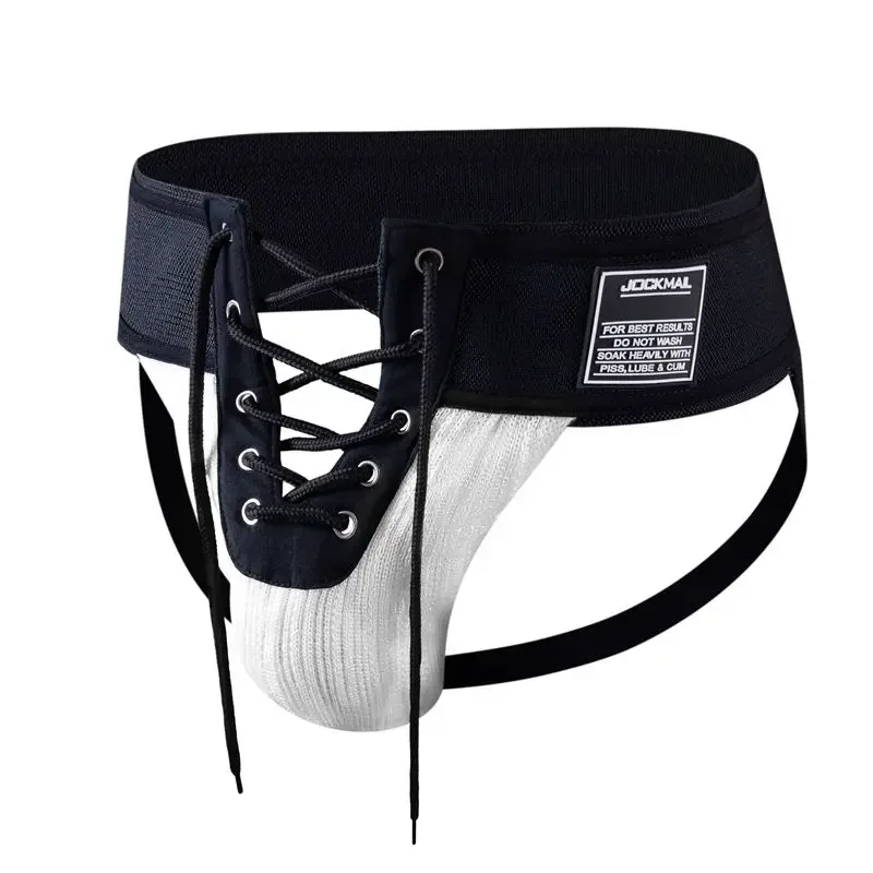 Jockmail Sexy Men Underwear Briefs Jockstrap Bare Buttocks Panties Gay Male Panties Shorts Bulging Bag Soft Underpants Cueca — image 5