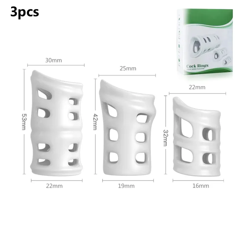 Silicone Male Foreskin Corrector Penis Rings Cock Ring Male Glans Expose Delay Ejaculation Cockrings Sex Toys For Men Adults Toy — image 2