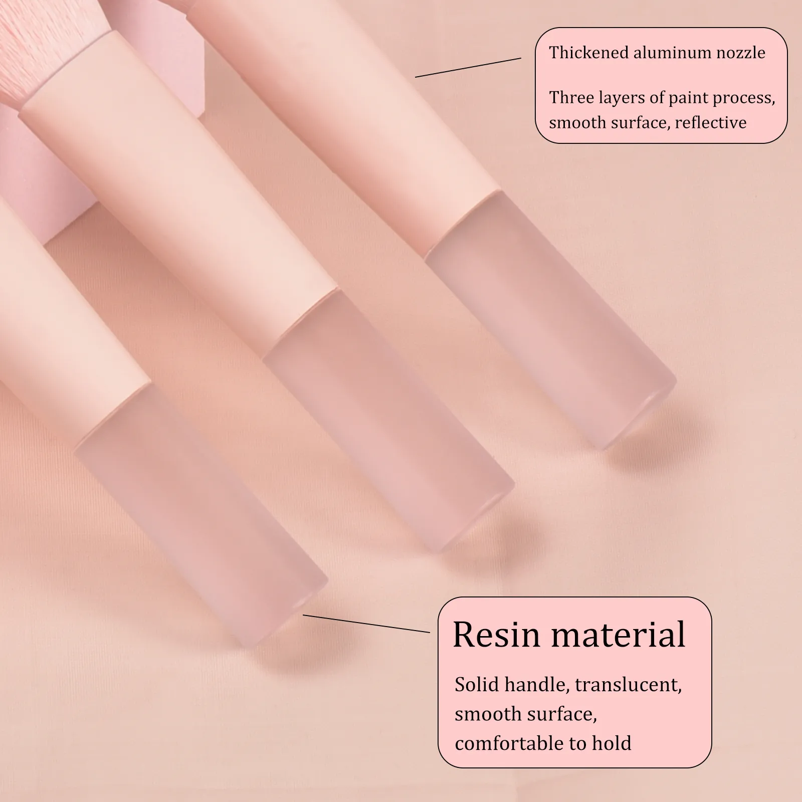 10 pink mini makeup brushes with storage bag foundation contouring brush eyeshadow brow brush - Makeup puff portable makeup — image 4
