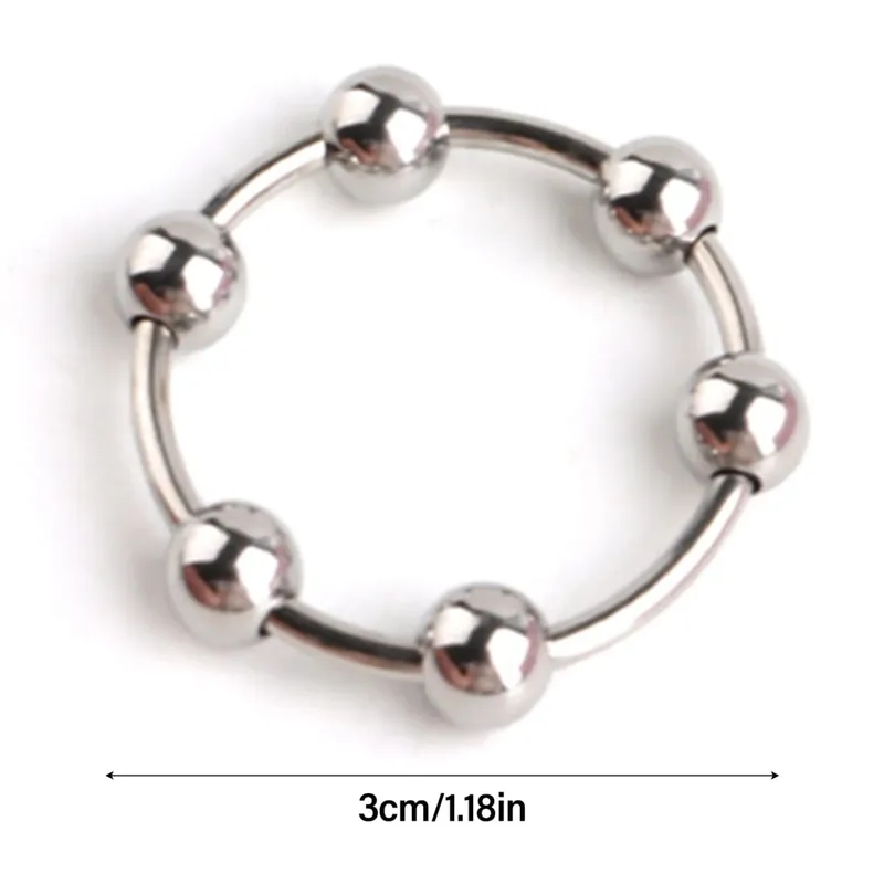 Metal Dick Cock Ring For Men Delay Ejaculation Adjustable Various Sizes Stainless Steel Penis Bondage Erection Adults Sex Toys