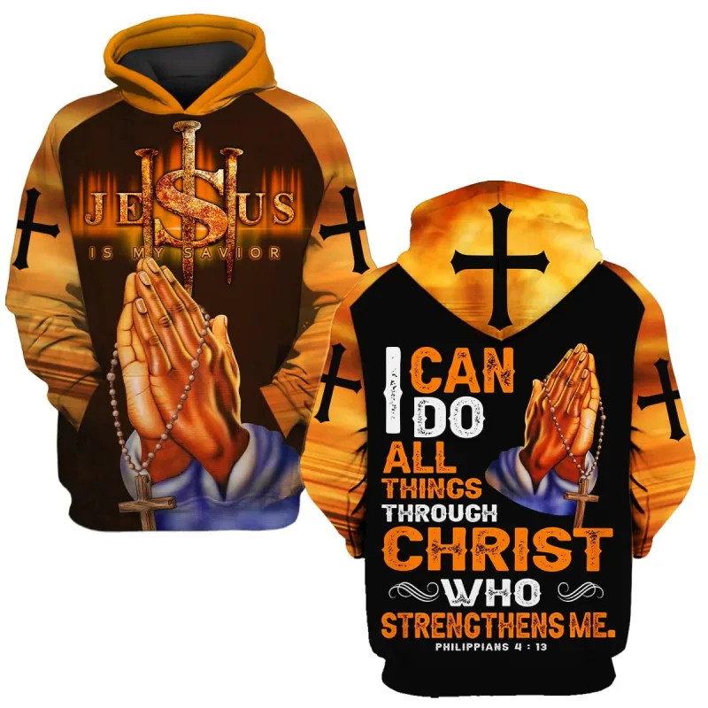 2025 primavera e outono deus jesus gráfico pullovers animal leão 3d impresso com capuz hoodies esportes casual diário unisex camisolas — image 4