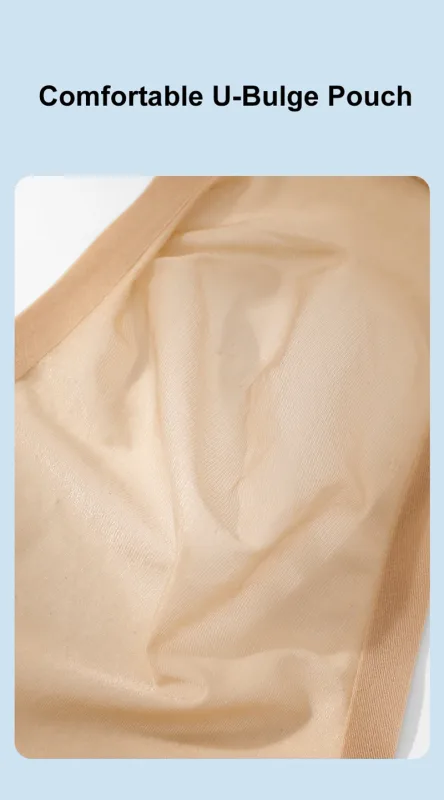 ไม่มีรอยต่อ Quick Drying กางเกงในชายชุดชั้นในสีทึบผ้าไหมน้ำแข็ง Ultra-บางกางเกงเซ็กซี่ Breathable 3D กระเป๋ากางเกง Undies — image 11