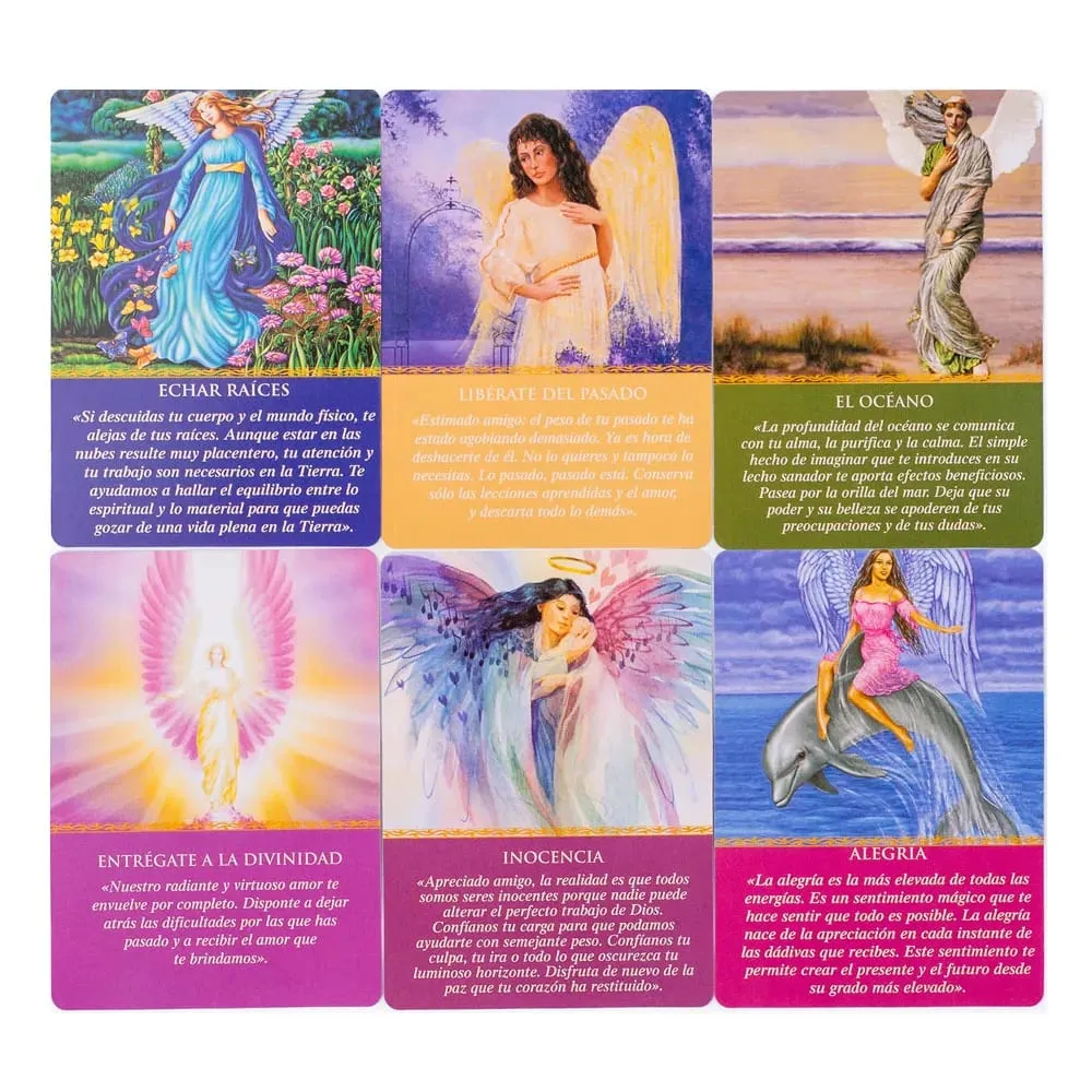 Daily Guidance From Your Angels Oracle 44 Cards Deck 10.4*7.4cm Spanish Version Fate Divination Tarot Board Playing Game — image 4