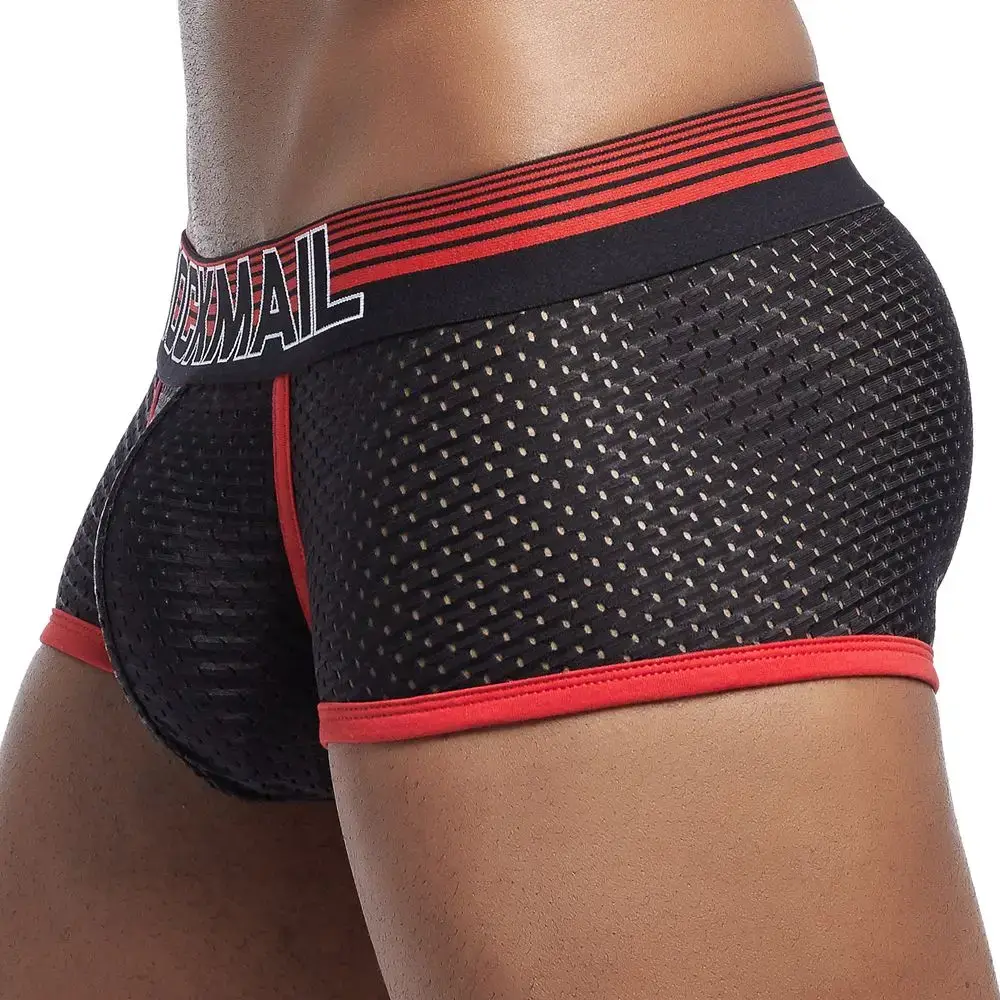 4PCS/Lot Boxer Men Mesh Breathable Boxershorts Men Underwear Shorts Panties Men Cuecas Boxer Underpants Calzoncillos 3256808053328844 — image 3