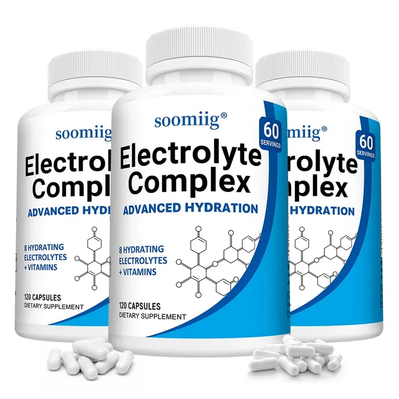 แคปซูลเกลืออิเล็กโทรไลต์พร้อมโพแทสเซียมแมกนีเซียม B6 B12 และไฮเดรชั่นสังกะสีอย่างรวดเร็วช่วยลดตะคริวของกล้ามเนื้อรองรับการฟื้นตัว — image 10