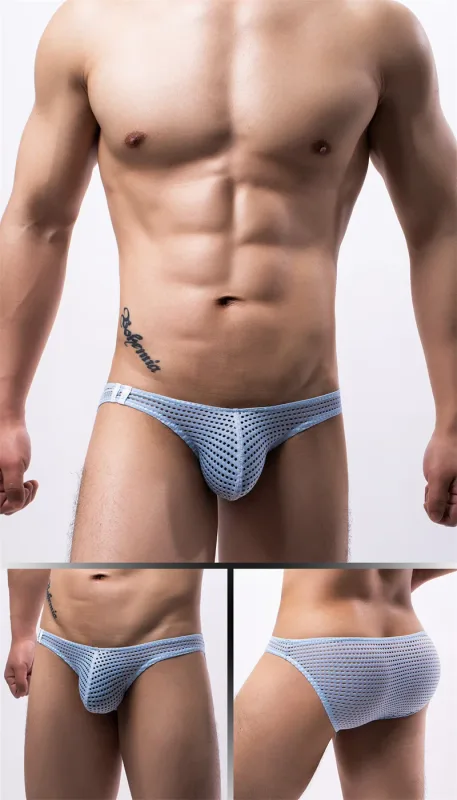 กางเกงในชายฤดูร้อน Breathable ชุดชั้นใน U นูนบางต่ำเอวชุดชั้นในชายกางเกงลื่นกางเกง Calzoncillos