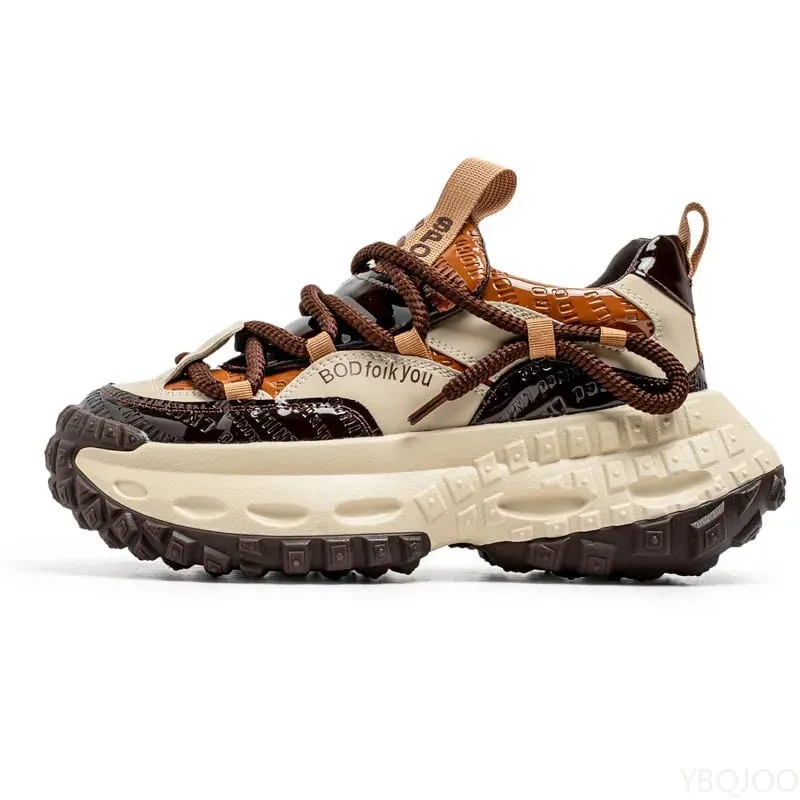 Męskie wiosenne letnie nowe modne wszechstronne buty zwiększające wysokość z grubą podeszwą na co dzień wygodne męskie buty sportowe — image 4