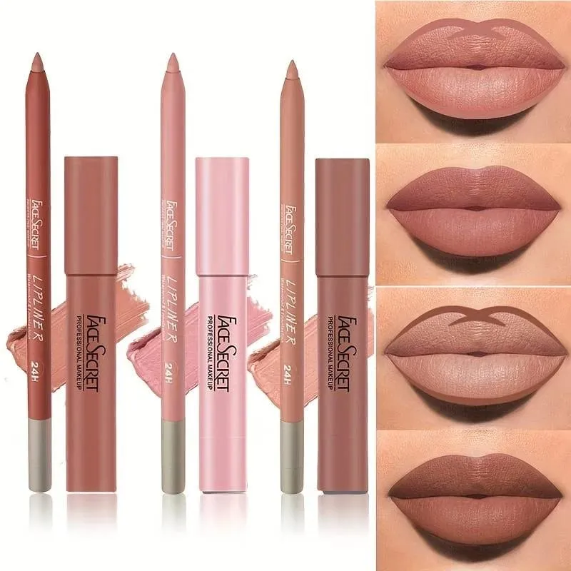 Matte Lipliner&Lipstick Set Waterproof, Long Lasting Lip Makeup Soft Matte Color Rendering Women's Makeup Cosmetics — image 2