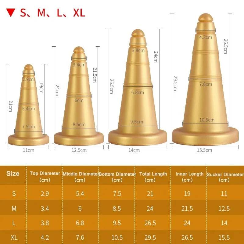 Soft Cones 21-29.5cm Huge Anal Plug Butt Plug Dildo Vagina Anus Dilation Trainer Prostate Massage Adult Sex Toys For Men Women — image 6
