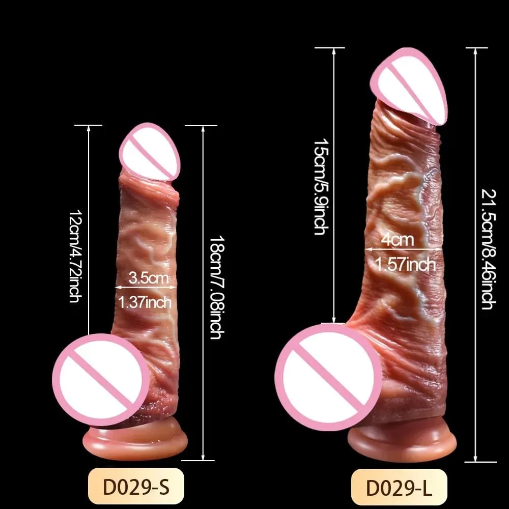 Realistic Dildos Artifical Penis Sliding Foreskin Dildo Anal Vaginal Stimulation Strapon Dildo Man Dick Adult Sex Toys For Woman