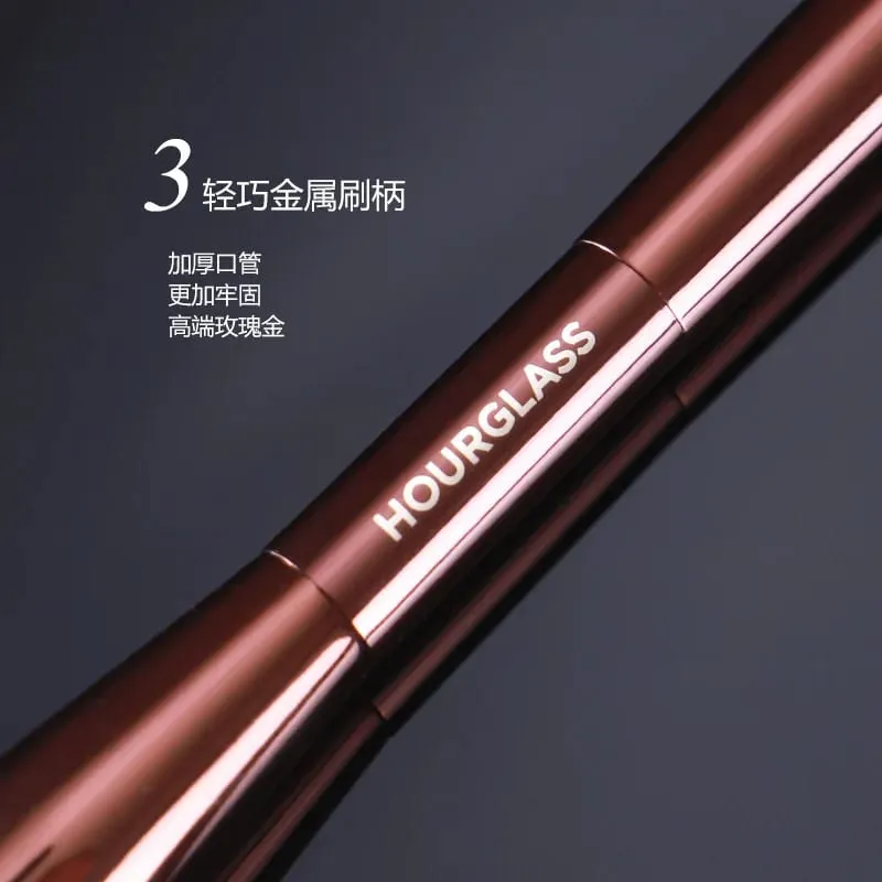 Dual ended Powder + Highlighter Makeup brushes Powder contour Make up brush exquisite Professional Cosmetic tool metal handle — image 3