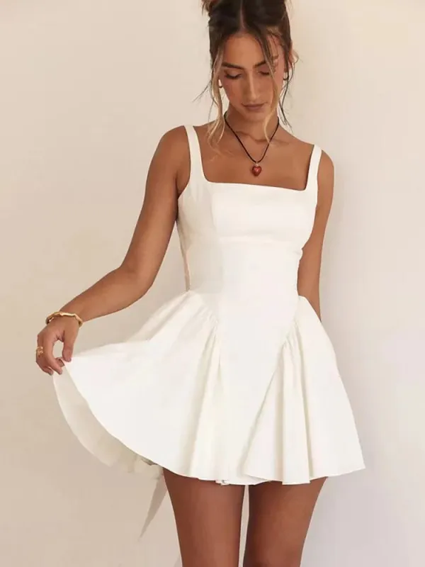 Contrast Lapel Collar Blazer Mini Dress Elegant Waist Cinching Puff Sleeve Bodycon Dresses Lady Chic Urban Fashion Daily Outfit — image 10