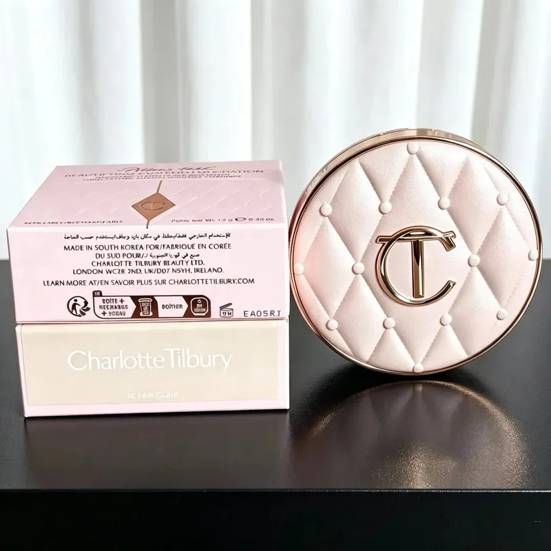 Charlotte Tilbury Concealer Cushion Silky Setting Powder Concealer Portable Long-lasting Foundation Makeup With Box Gifts — image 12