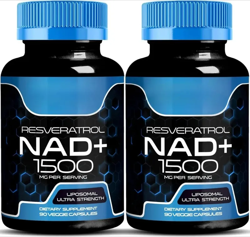 NAD+ kapslar med Resveratrol örtantioxidanttillskott Stöd för cellhälsa Energi och anti-åldrande för kvinnor män 90 delar — image 8