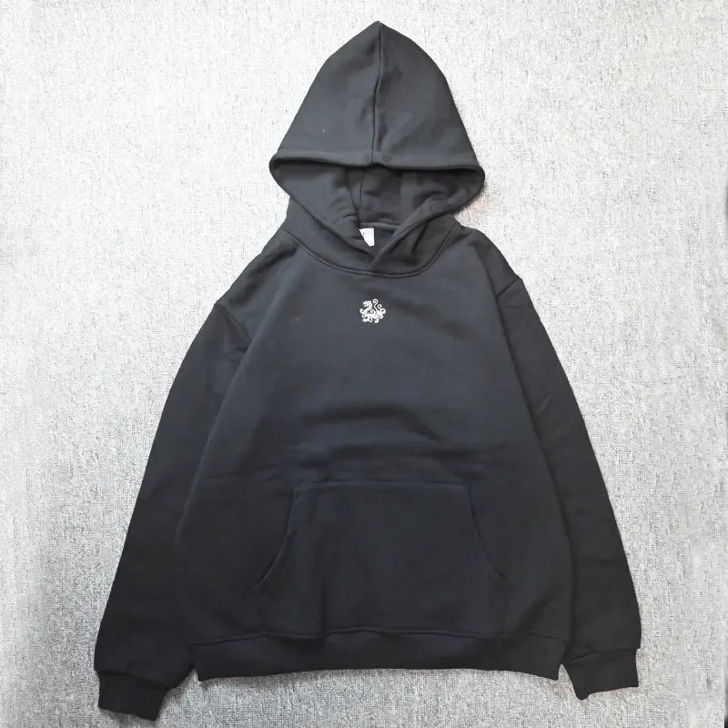 Hip Hop Men Cotton Pullover Hoodies Sweatshirts Thicken Japanese Style Hooded Puffer Fish Print Men&Women Outdoor Sportswear