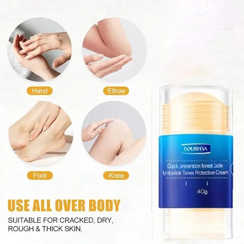 Deeply Nourishing Cracked Feet Cream Stick Easy to Absorb Moisturizing Preventing Cracked Feet Cream Gentle Mild — image 4