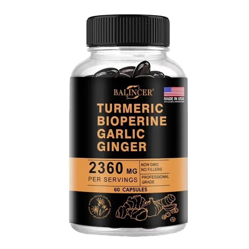 Gurkemeje ingefærtilskud Piperine 2360 mg understøtter fordøjelses- og immunsundhed forbedrer inflammation og fremmer ledsundhed — image 10