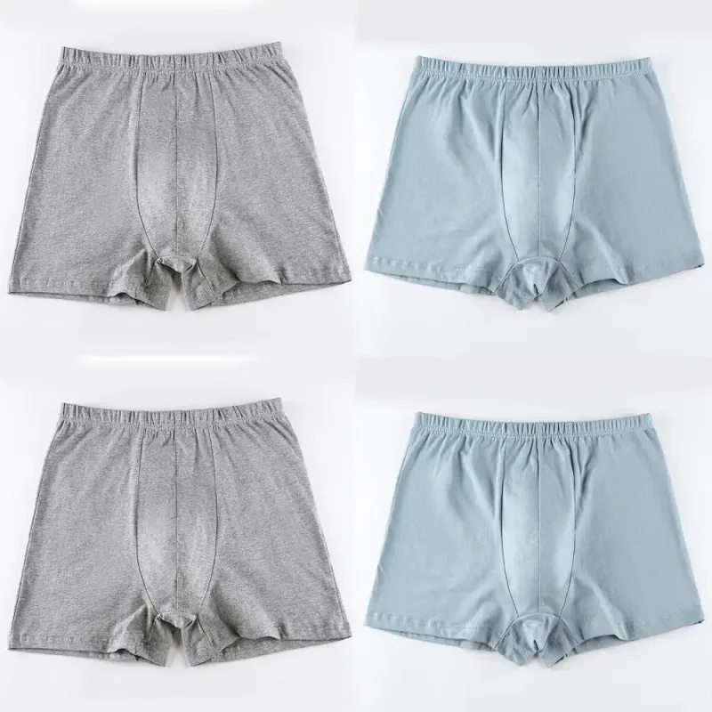 4Pcs Cotton Men Panties Underpants Mens Boxers Loose Big Plus Size Shorts For Mens Pants Male Breathable Underwear Homewear 10XL