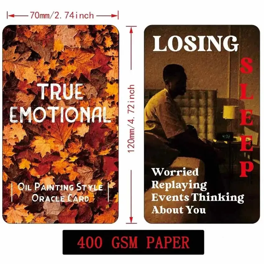 12x7 cm True Emotional Oracle Card Games No Manual — image 3