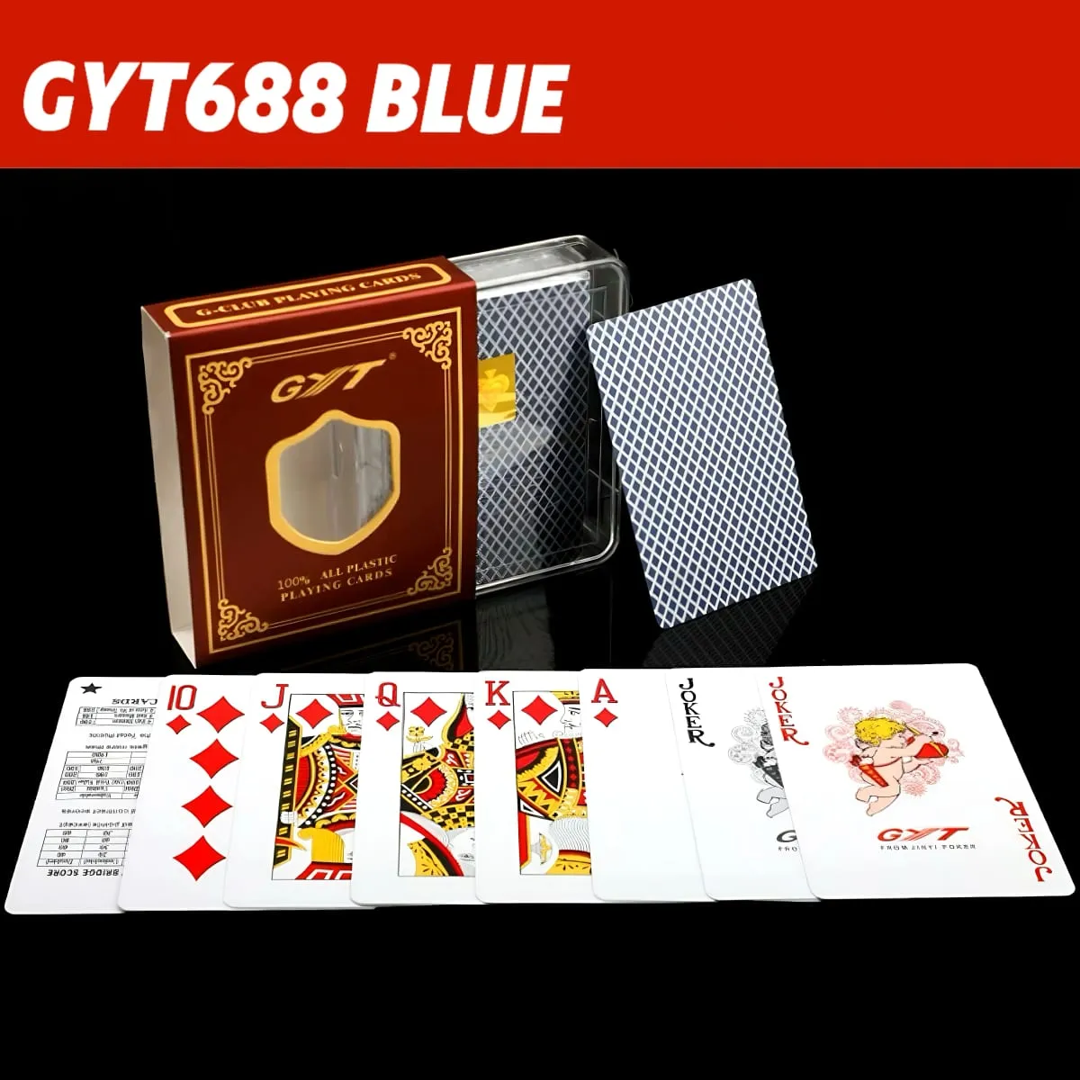 Premium Frosted Playing Cards PVC Plastic Waterproof Durable Poker Cards Large Character Deck of Cards for Parties — image 10