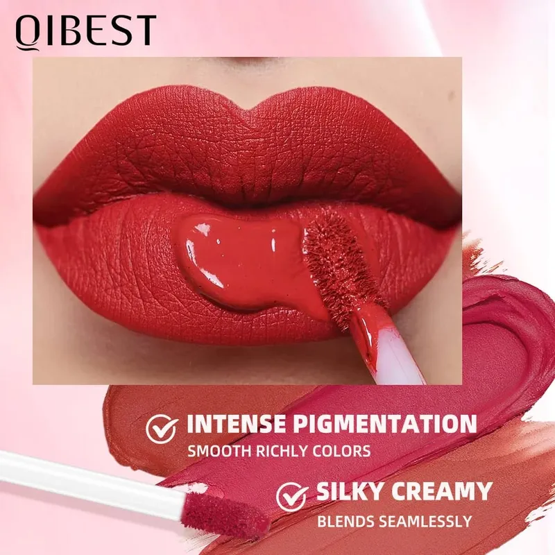 12 Colors Matte Lipgloss Kits Waterproof Long Lasting Liquid Lipstick Nude Purple Lip Mud Cosmetics Sets Lip Glaze Tint