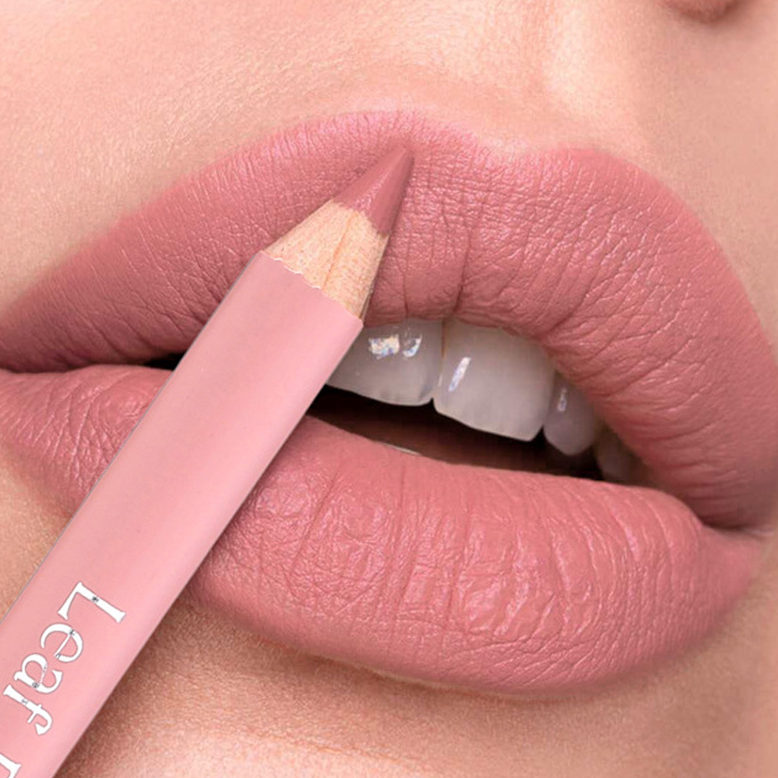 Waterproof Lasting Wooden Matte Lip Liner Pencil Natural Lips Makeup Nude Pink Lip Liner Outline The Lips Contour Makeup 12color — image 4
