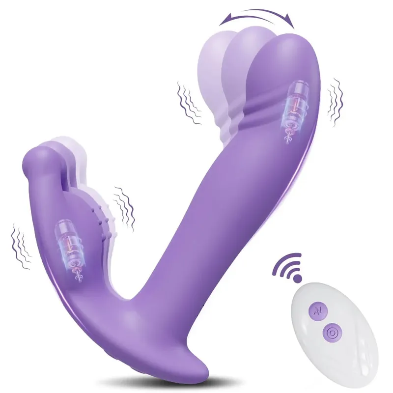 G-Spot Rabbit Vagina Vibrator for Women Remote Control Clitoris Stimulator Wearable Panties Dildo Vibrator Sex Toy for Women