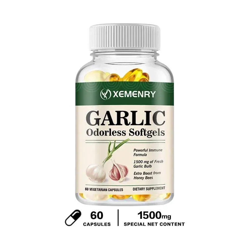 Odorless Garlic Capsules - Balance Cholesterol Levels Support Heart and Cardiovascular Health — image 8