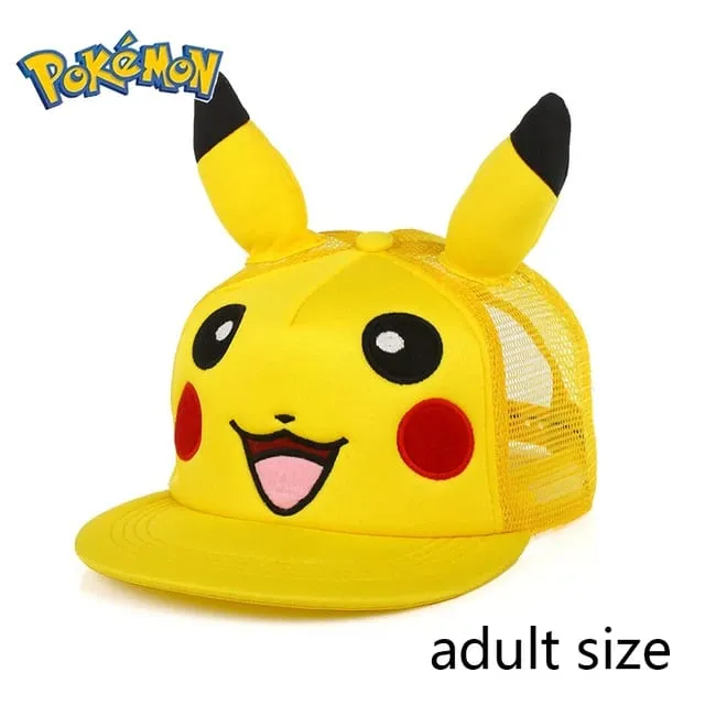 Pokemon Pikachu Baseball Cap Anime Cartoon Figure Cosplay Hat Adjustable Women Men Kids Sports Hip Hop Caps Toys Birthday Gift — image 25