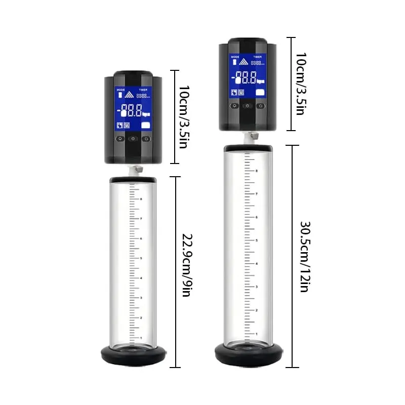 Men's Smart Penis Pump Electric Masturbator Penis Endurance Trainer Acrylic Erotic Negative Pressure Cylinder Sex Toy for Men18+ — image 2