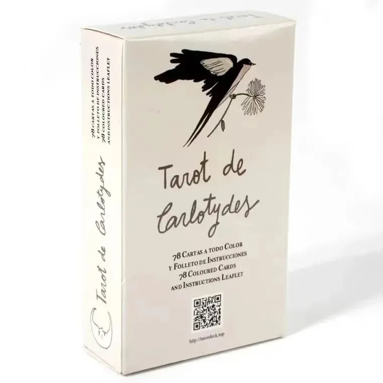 1Pcs Deck Tarot De Carlotydes tarot cards A 78 Cards Full English board games Friend Party Entertainment Board Game Party supply — image 29