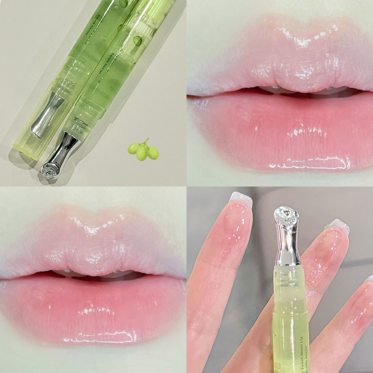 Peach Lip Oil Hydrating Mirror Lip Gloss Moisturizing Non-sticky Lip Tint Lips Plumper Autumn and Winter Lips Care Serum Primer — image 13