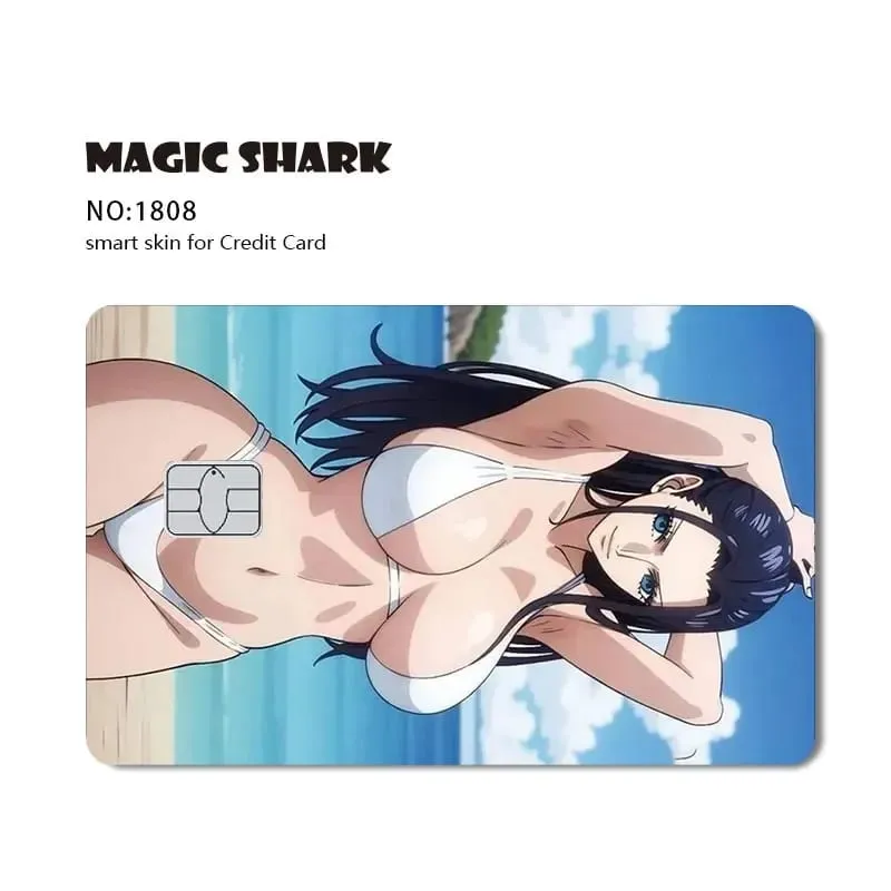 Hot Sale Maigc Shark Anime Chopper Luffy Nami Waterproof Front Side Sticker Film Skin for Credit Debit Card — image 26