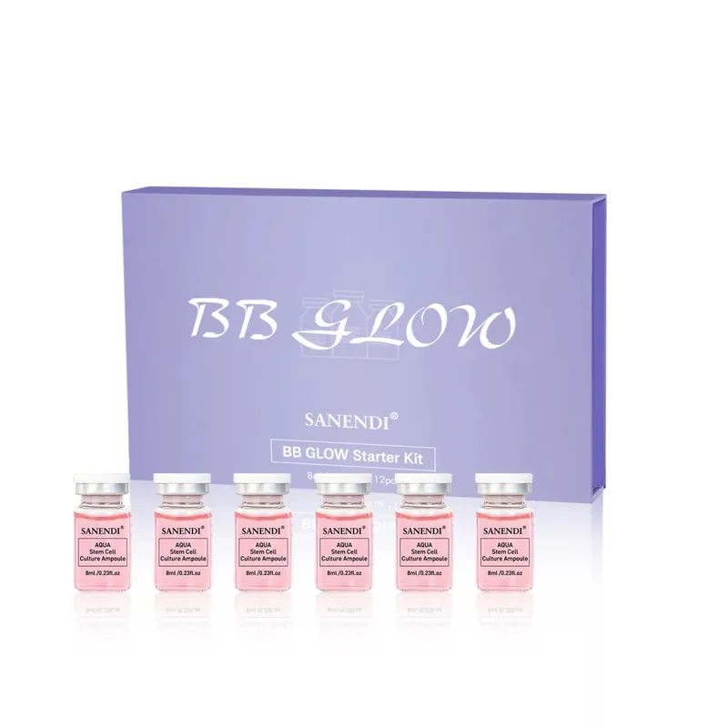 Korea BB Cream Glow Kit Foundation Cream Moisturise Niacinamide/Peptide Face Skin Care Serum Essence 8ml*12/4 — image 10