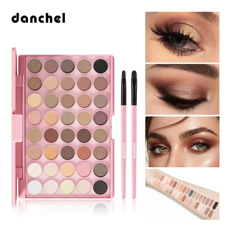 Ensemble de maquillage tout-en-un pour débutants, Palette de rouge à lèvres, fard à paupières, pinceaux professionnels, Kit cosmétique pour le visage, 2 pièces — image 6