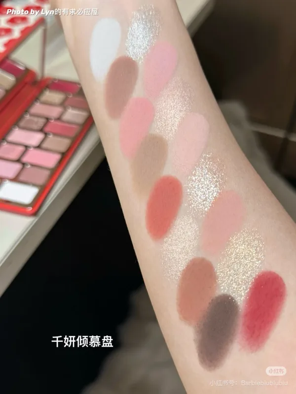 Cheeryep QianYan 16 Colors Eye Shadow Palette Pink Brown Cowboy Blue Smoky Multicolor Matte Pearl Y2K Eye Makeup — image 6