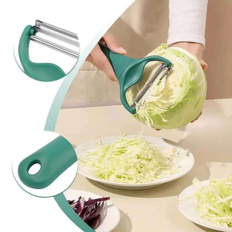 1PC Stainless Steel Peeler for Vegetables Fruits Wide Mouth Cabbage Grater Salad Potato Slicer Kitchen Cooking Accessories