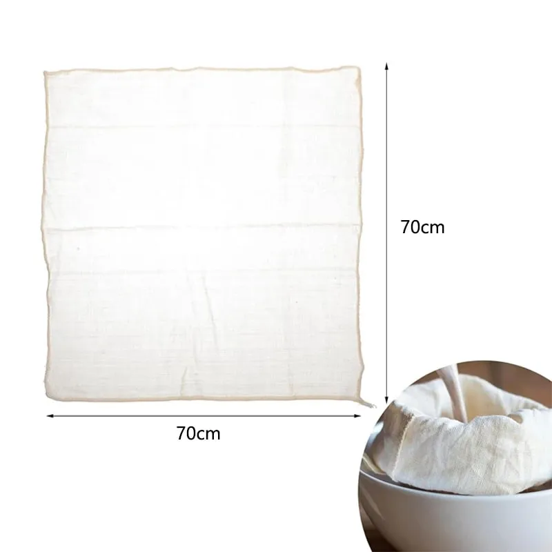 1-5pcs Large White Cotton Gauze Cheesecloth Fabric Reusable Muslin Cloth for Straining Cooking Tofu Cheesemaking Baking — image 12