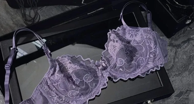 Ensemble de Lingerie en dentelle à Perspective fine française, soutien-gorge Anti-affaissement, à armatures, beauté du dos, grand buste, minimiseur, mise en forme latérale — image 1
