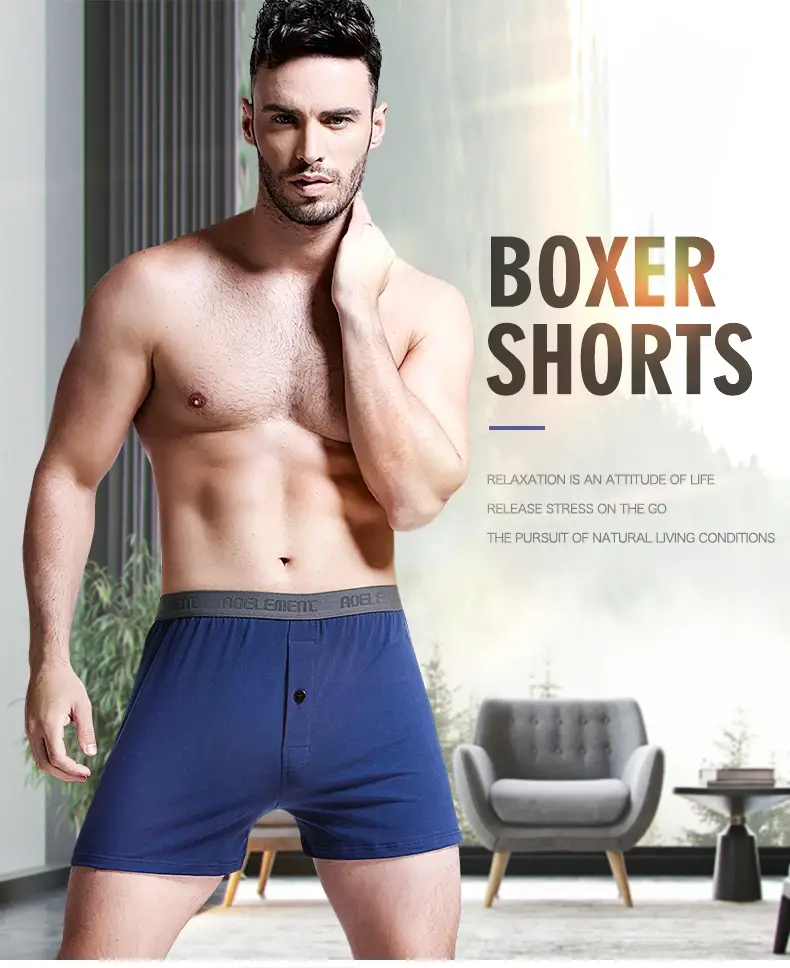 3Pcs Men's Underwear Loose Home Shorts Summer Boxer Briefs Thin Cotton Arrow Pants Large Size Four Corners Home — image 6