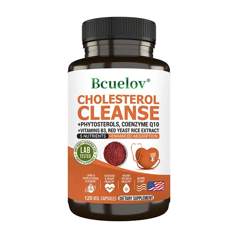 Cholesterol Cleanse Supplement - Helps Lower Cholesterol Levels and Promotes Healthy Cardiovascular and Arterial Circulation