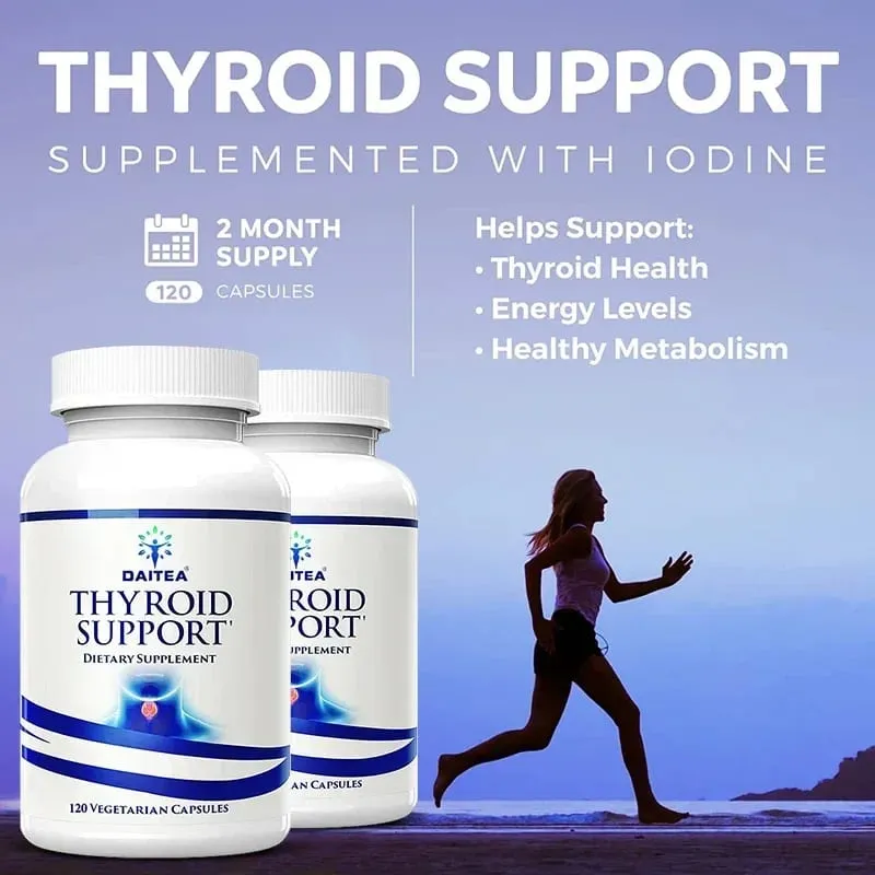 Thyroid supplement rich in iodine vitamin B12 zinc selenium promotes thyroid health and relieves fatigue — image 4